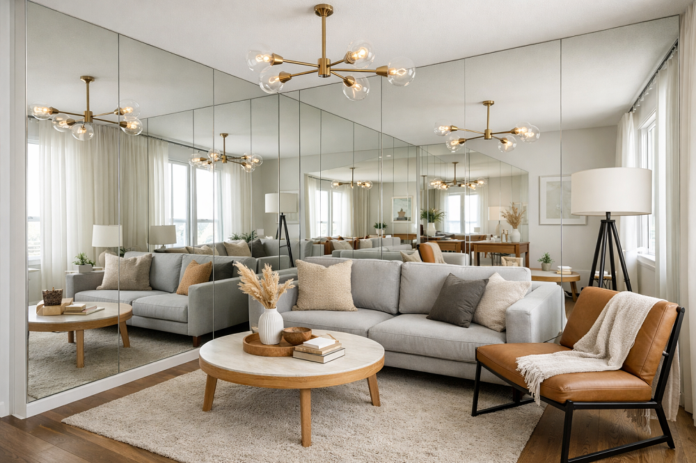 How Can Custom Mirror Walls Make a Small Room Feel Twice as Large?
